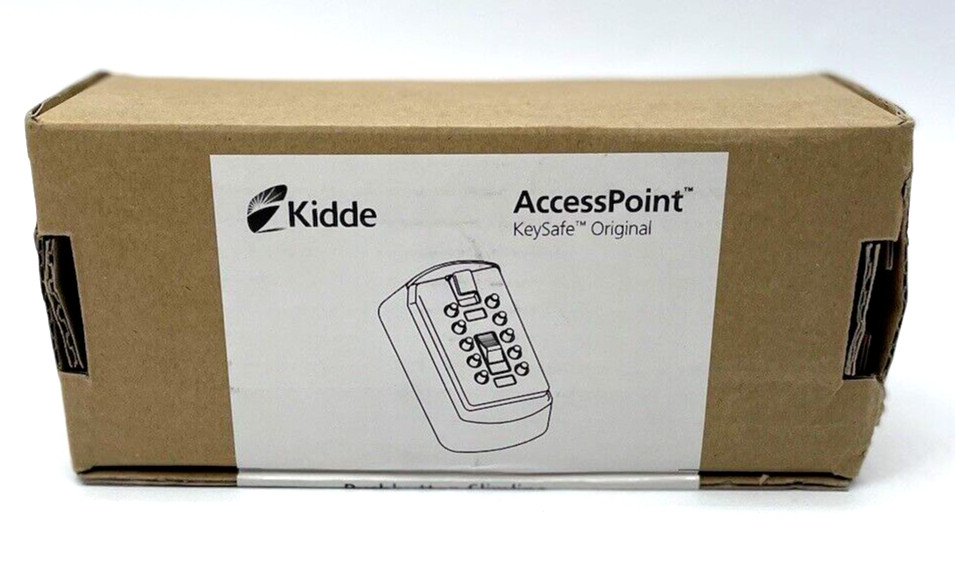 Kidde Key Safe Lock Box White Pushbutton Combination New #001413