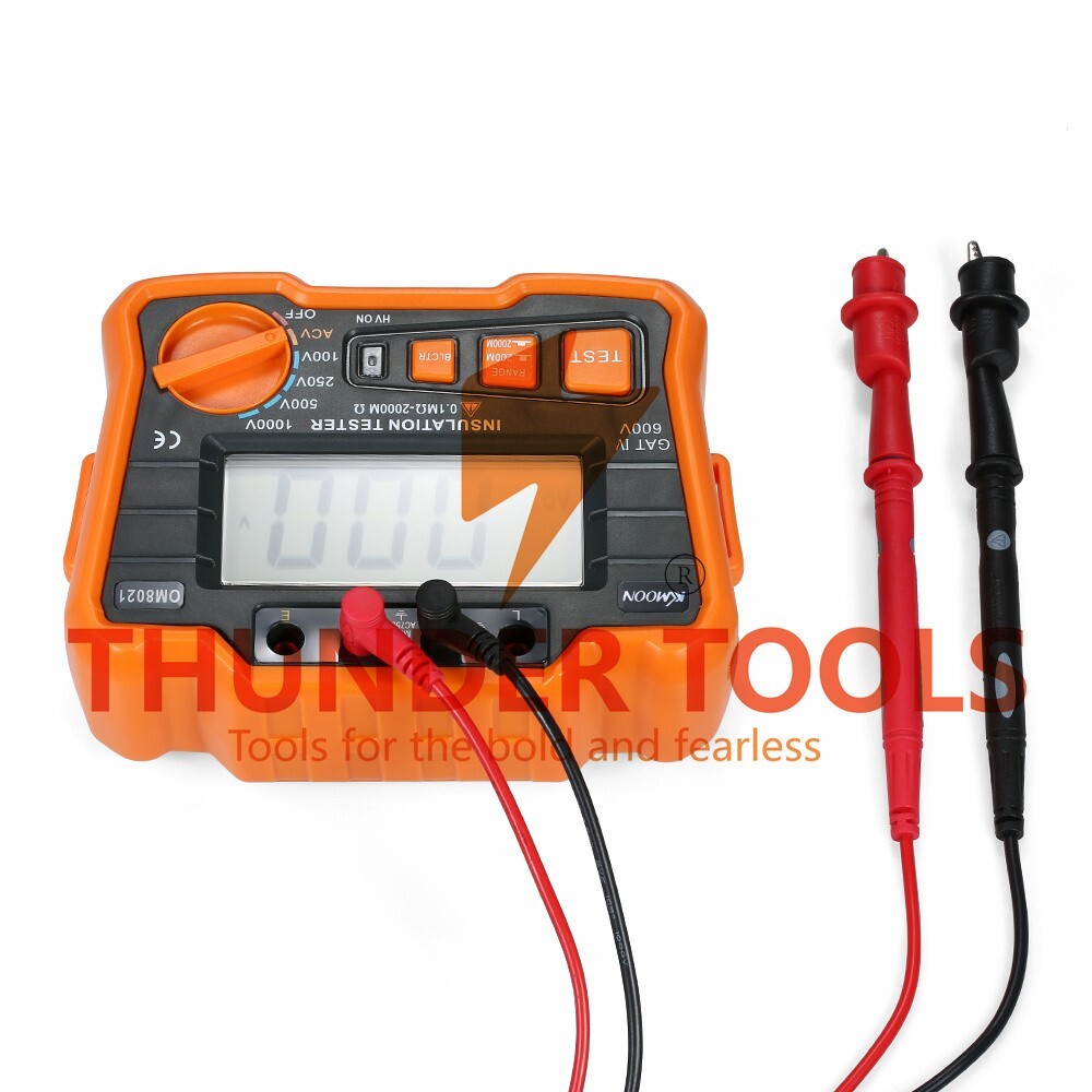 Thunder Tools KKmoon Insulation Resistance Tester DCV ACV Meter 1000V