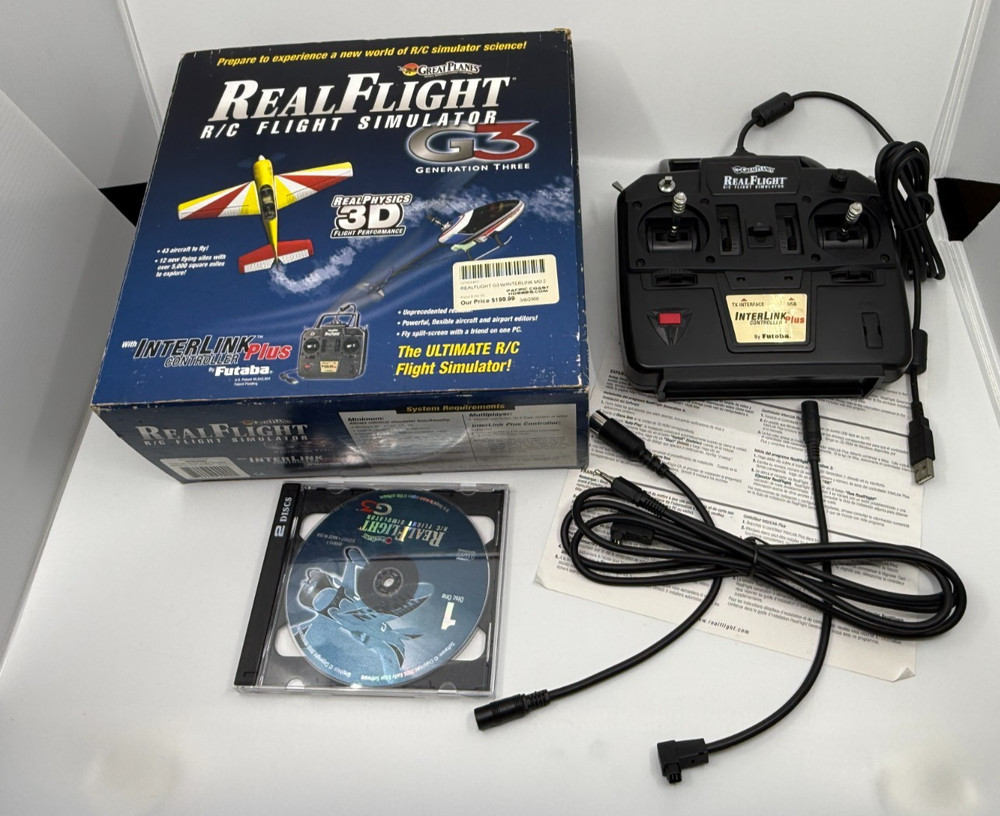 Great Planes RealFlight RC Flight Simulator G3 InterLink Plus - CIB -