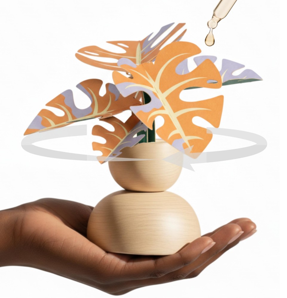 Silent Rotating Passive Diffuser – Cordless, Waterless Essential Oil Diffu