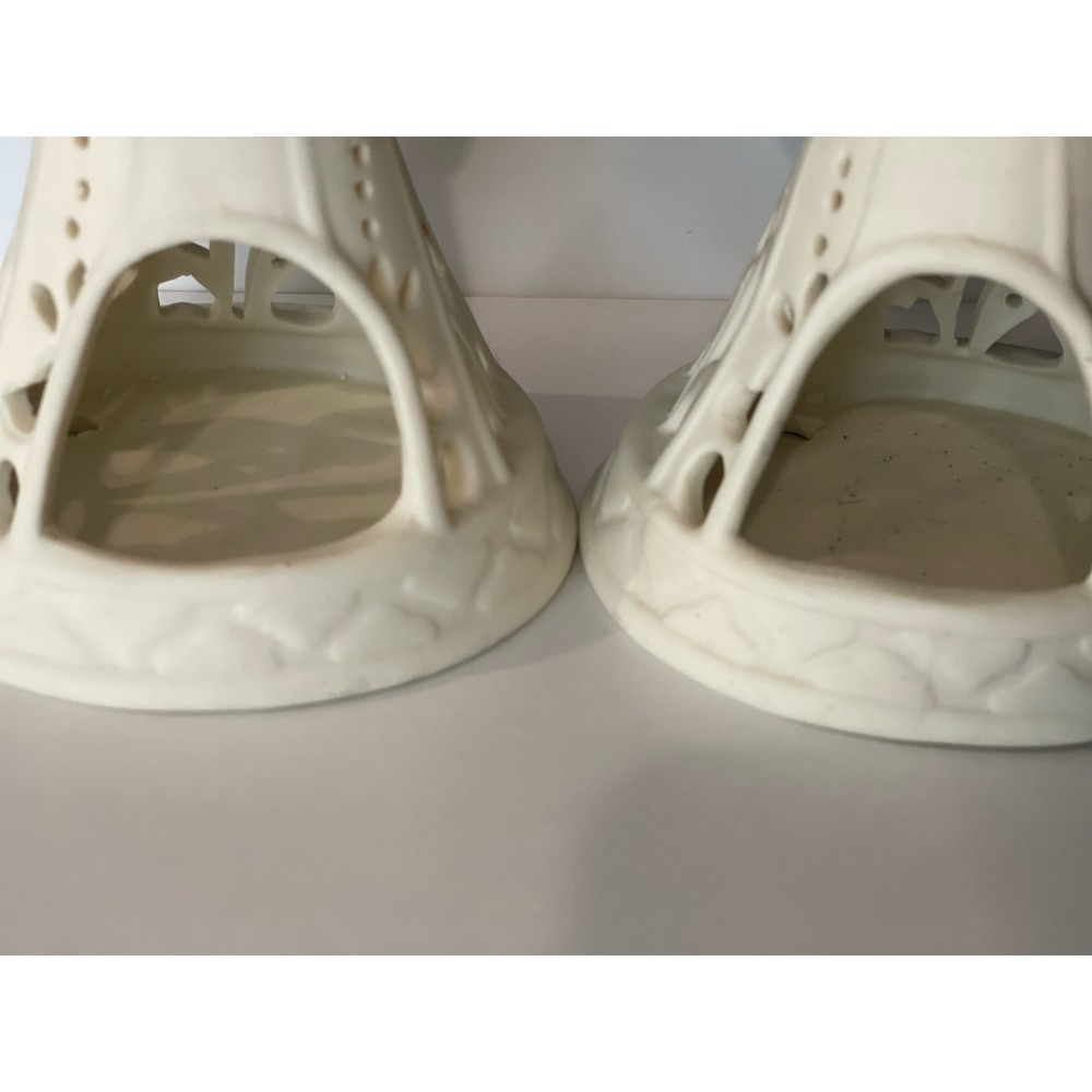 Bisque tea light candle holder