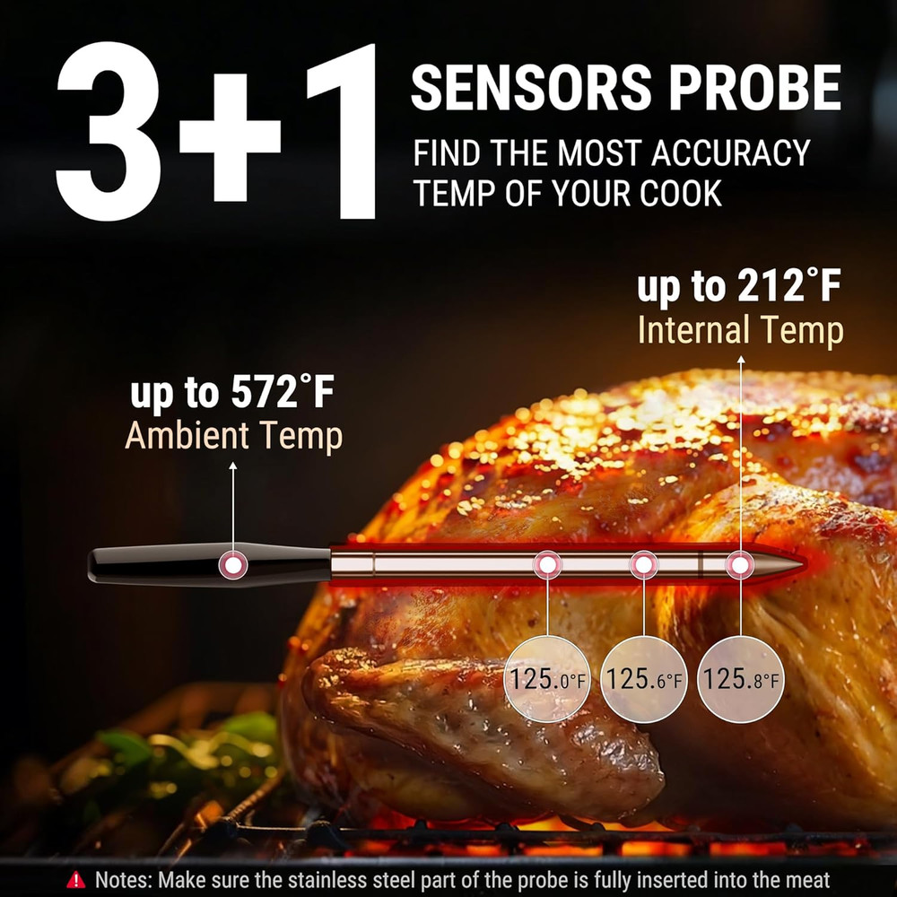 Pro Wireless Meat Thermometer Meat Probe with Accurate Temperature Sensor
