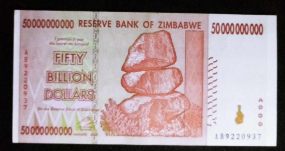 Zimbabwe 50 Billion 2008  Uncirculated Banknotes