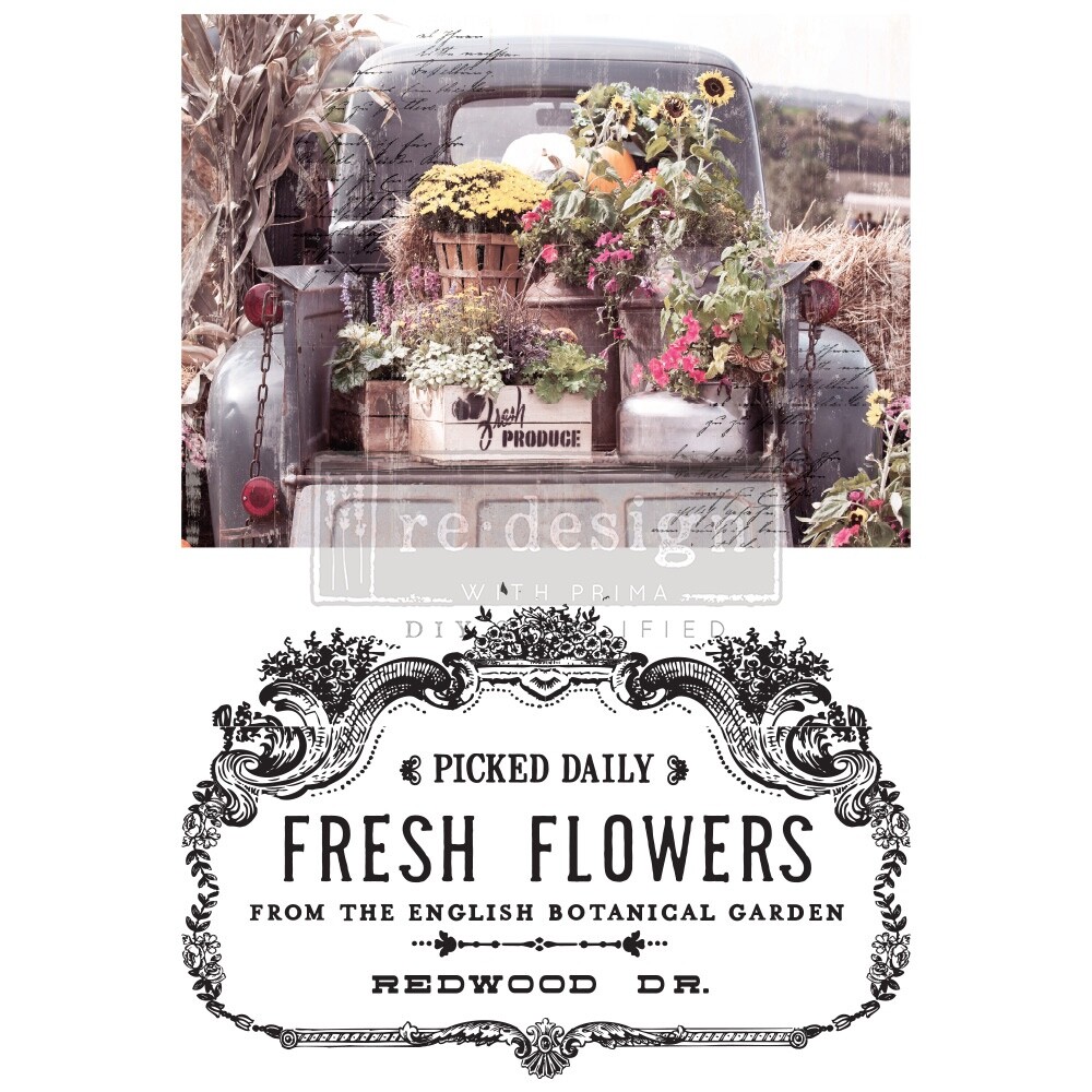 ReDesign with Prima Transfer - Fresh Flowers