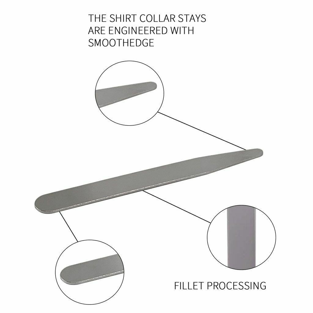 20/36/40Pcs Metal Collar Stays 10 Magnets 4 Sizes With Box For Men Dress Shirts