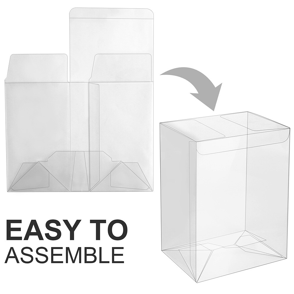 Pop Protector Compatible with 4" Funko POP! Figures Clear Pop Case Display Box