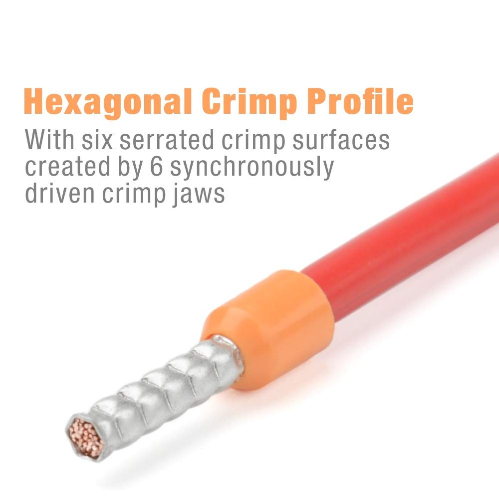 Herramienta De Engarce Hexagonal Autoajustable Para Terminales De Lujo