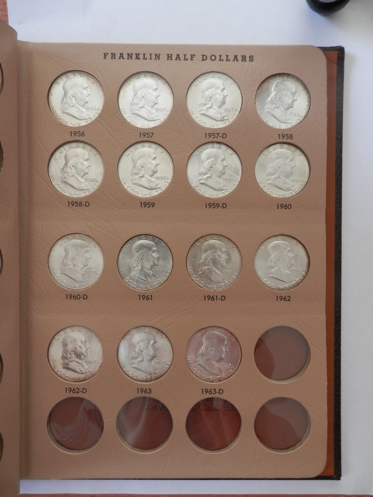 Franklin Half Dollar Complete Set BU