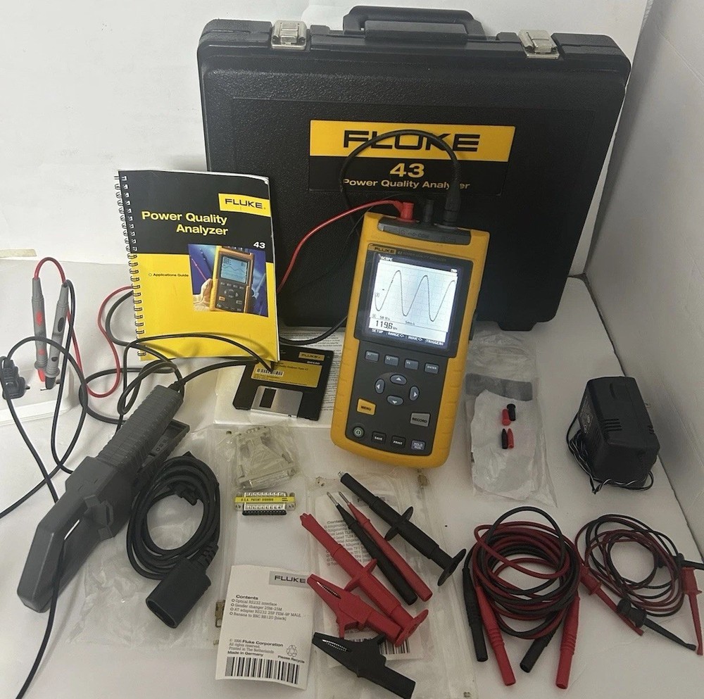 Fluke 43 Power Quality Analyzer Maintain power systems, troubleshoot problems