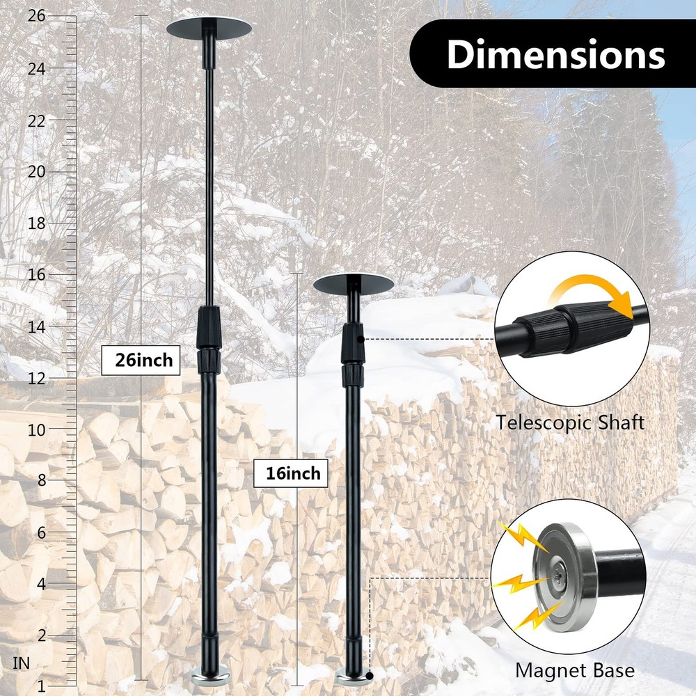 Firewood Measuring Tool, Adjustable Firewood Cutting Tool Freely Adjust between