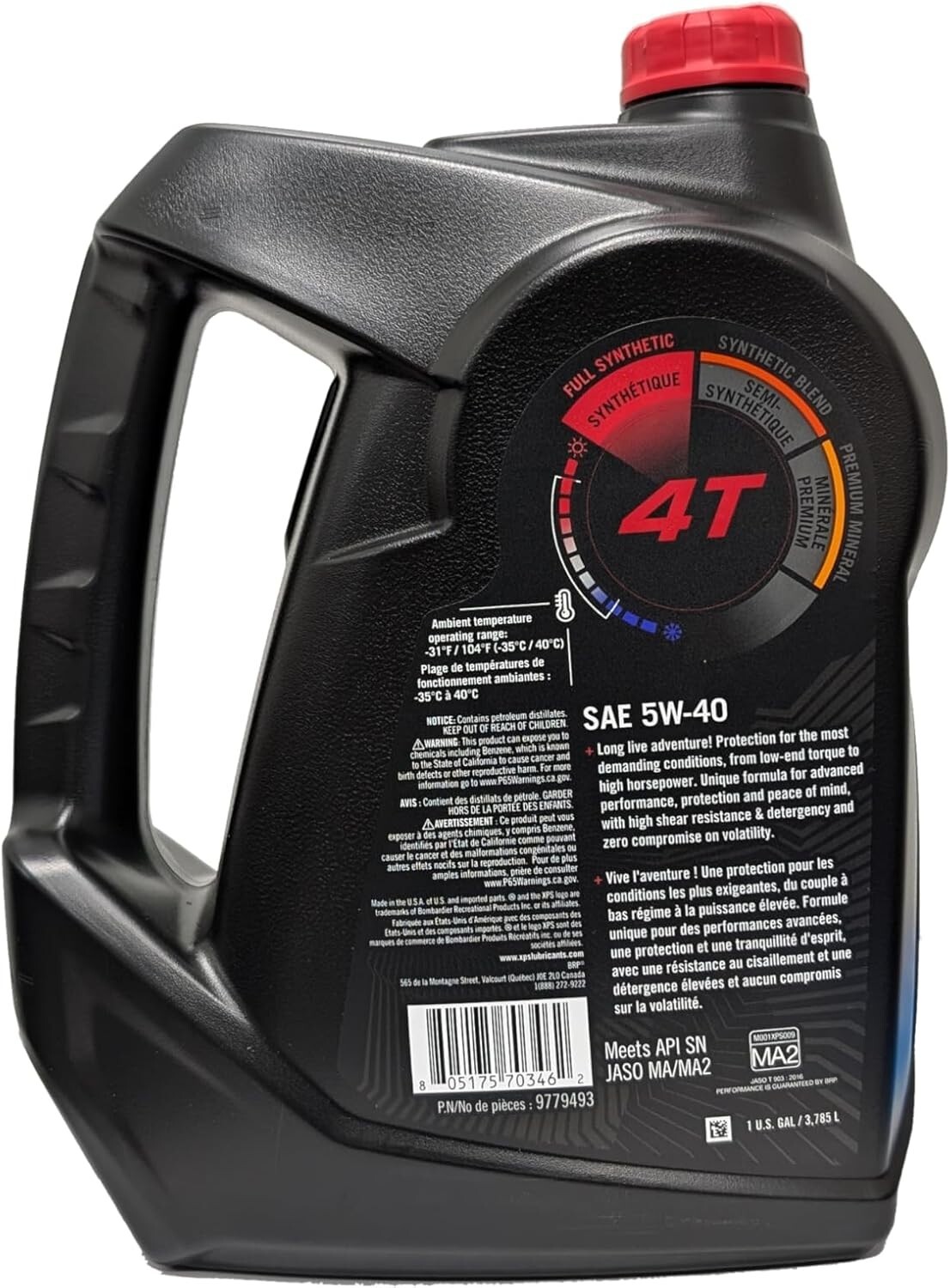 XPS 4T 5W-40 Synthetic Oil- 9779493