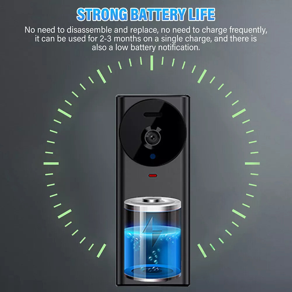 Wireless Security Smart WiFi Doorbell Intercom Video Camera Door Bell Chime