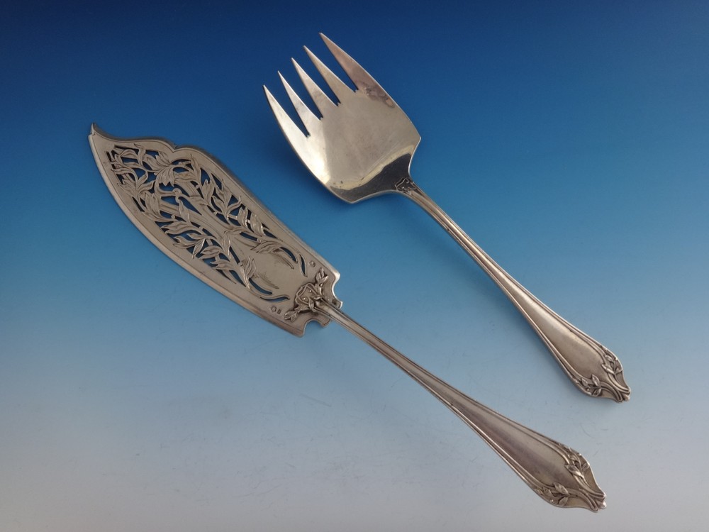 Austrian 800 Silver Flatware Set For 12 Service Massive 146 Pieces Beautiful!