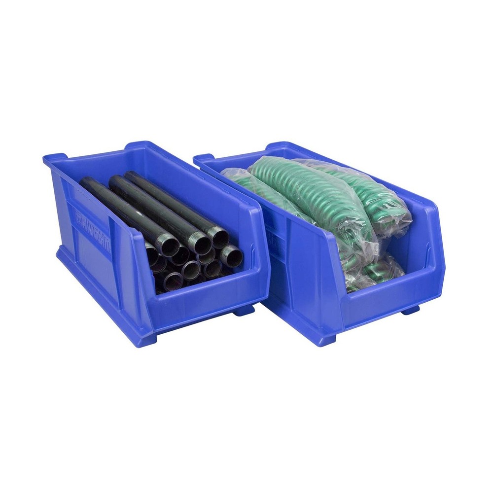 Akro-Mils 30287 Super-Size AkroBins Plastic Storage Bins, Space-Saving Stacka...