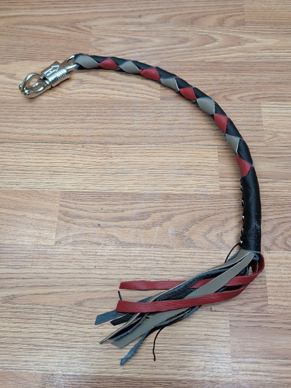 biker getback whip getback WHIP leather SHORT Black Red Grey Leather whip