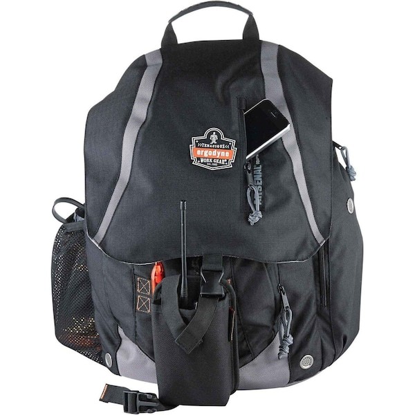Ergodyne Gb5143 Backpack, Black, Polyester, 5 Pockets