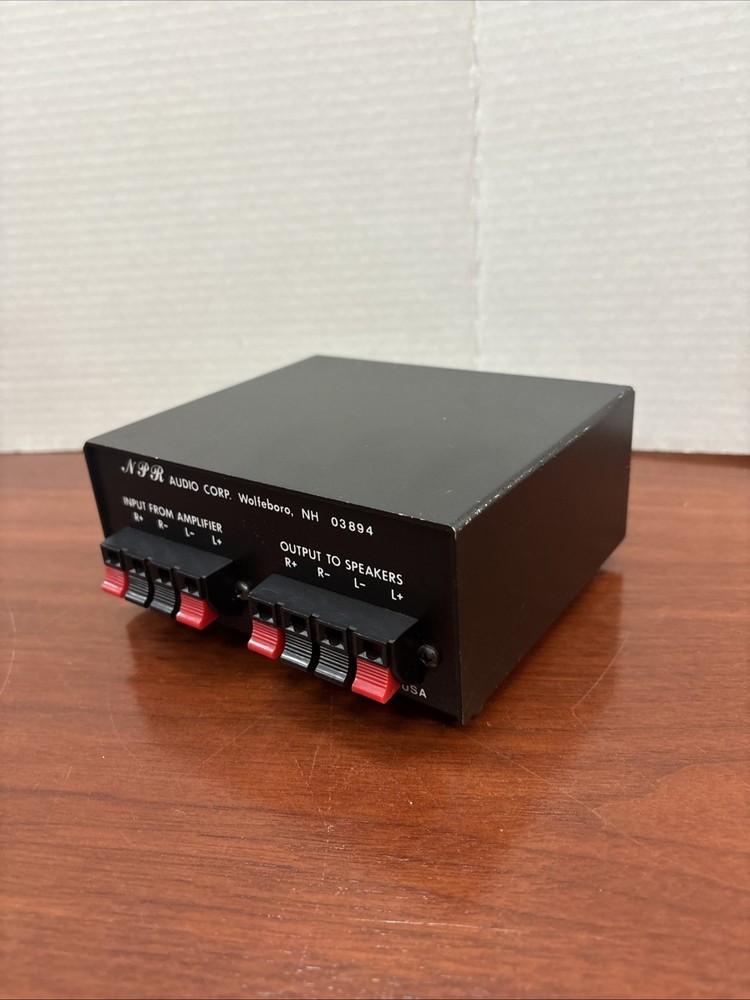 NPR AUDIO CORP Speaker Selector Switch Box Model TVC ***Untested