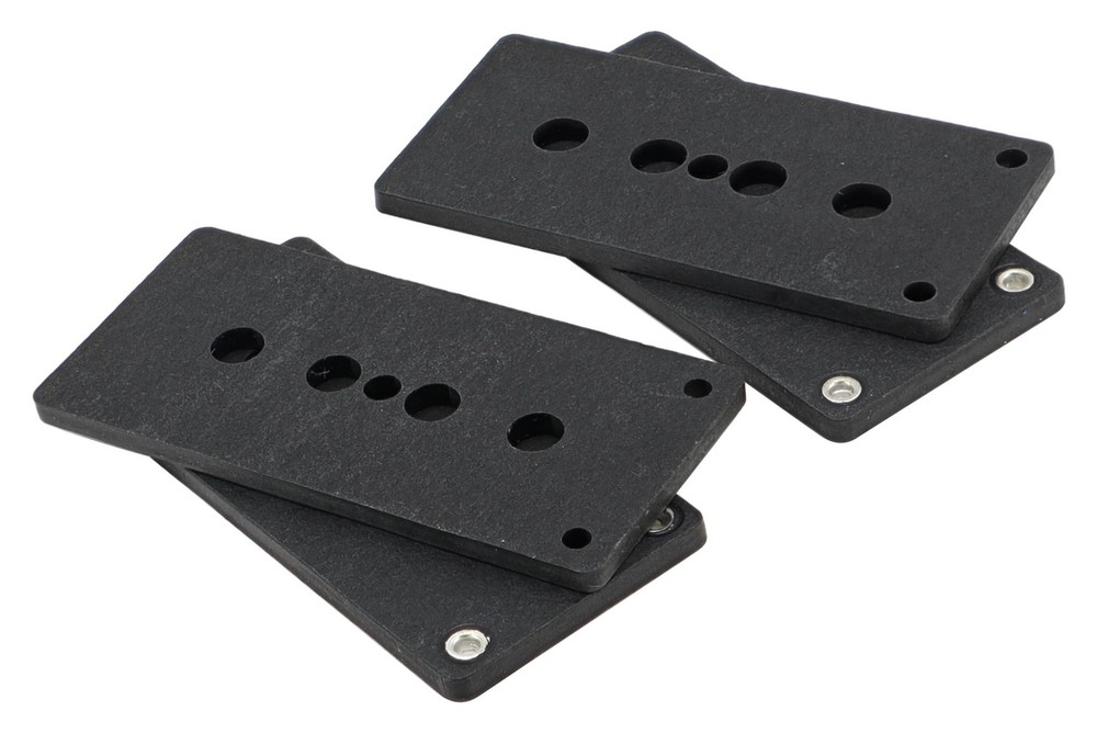 Precision Bass Pickup Flatwork Set for .187" diameter magnets - Black