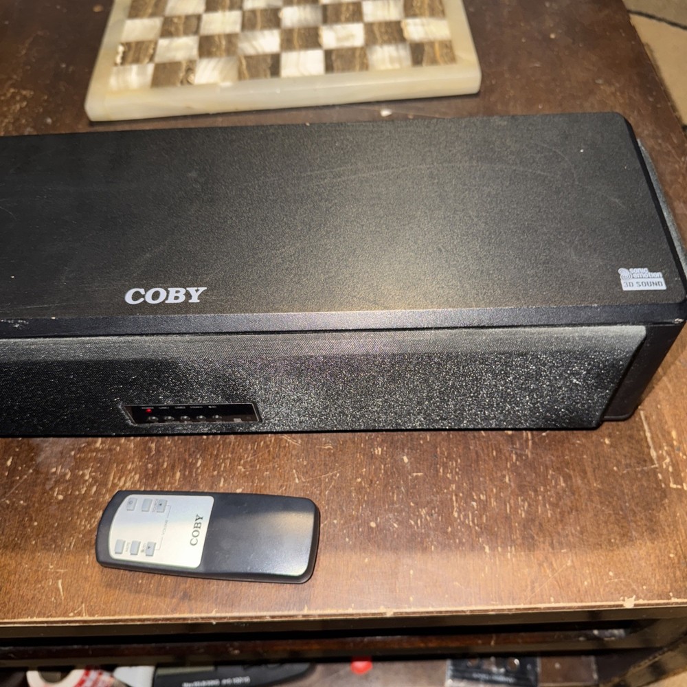 Coby Model CSMP88 3D Sound Bar tested working great W/ Remote