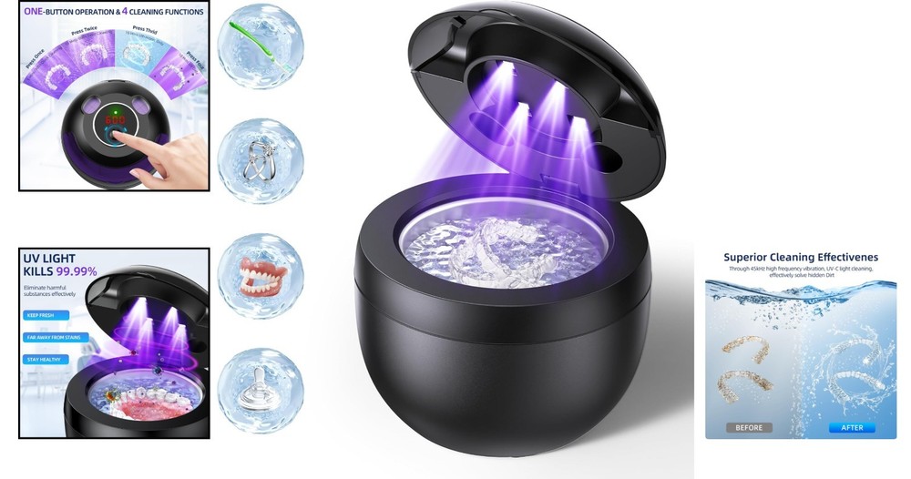 Versatile Ultrasonic Cleaning Machine with 4 Modes - Ideal for Dental Essentials