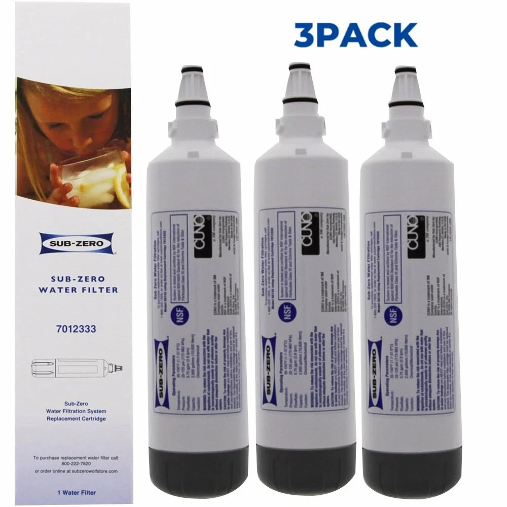 3 PACK Sub-Zero 7012333 Ice Maker Refrigerator Water Filter , USA STOCK