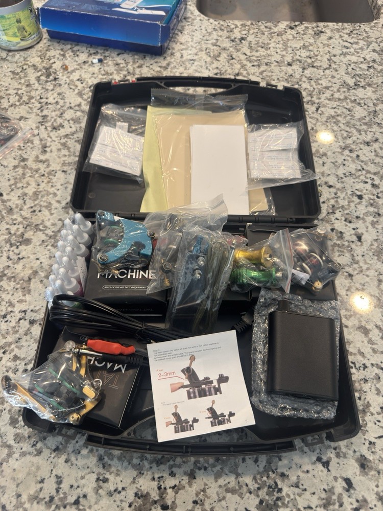 Coil Tattoo Machine Set with Accessories