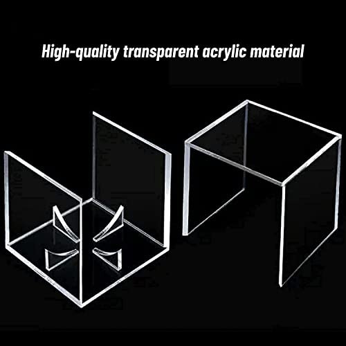 12 Pack UV Protected Acrylic Boxes for Display,Clear Display 12Pack,