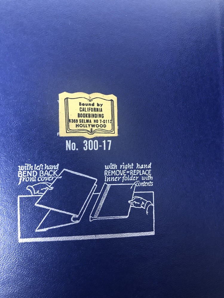 THE JOHNNY CASH SHOW Script Binder Original Very Rare