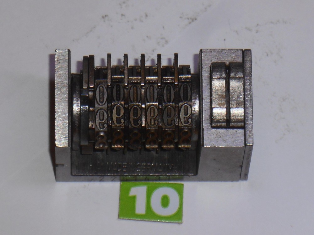 ATLANTIC| Reverse letterpress numbering machine | 10G