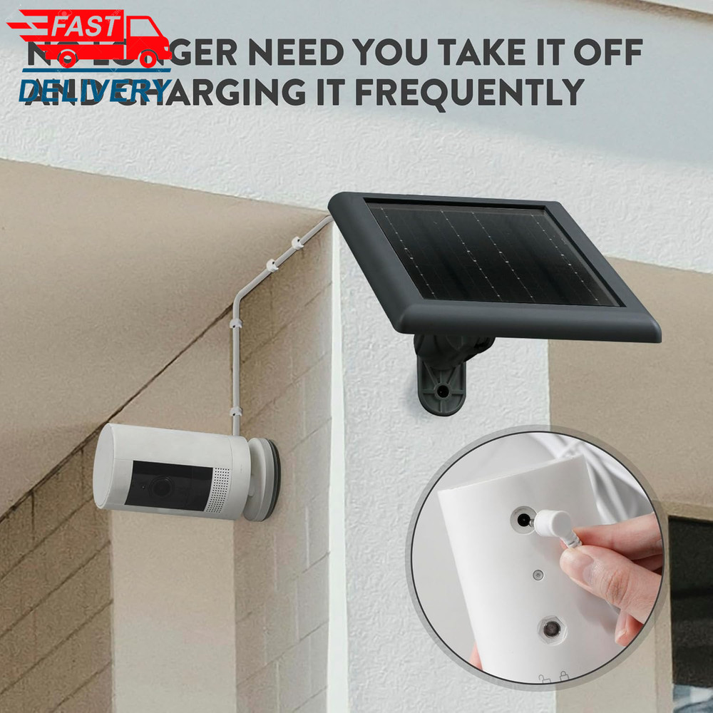 Ring Solar Panel (2Nd Generation) 5W Ring Solar Panel Charger (2 Pack Black) 👌