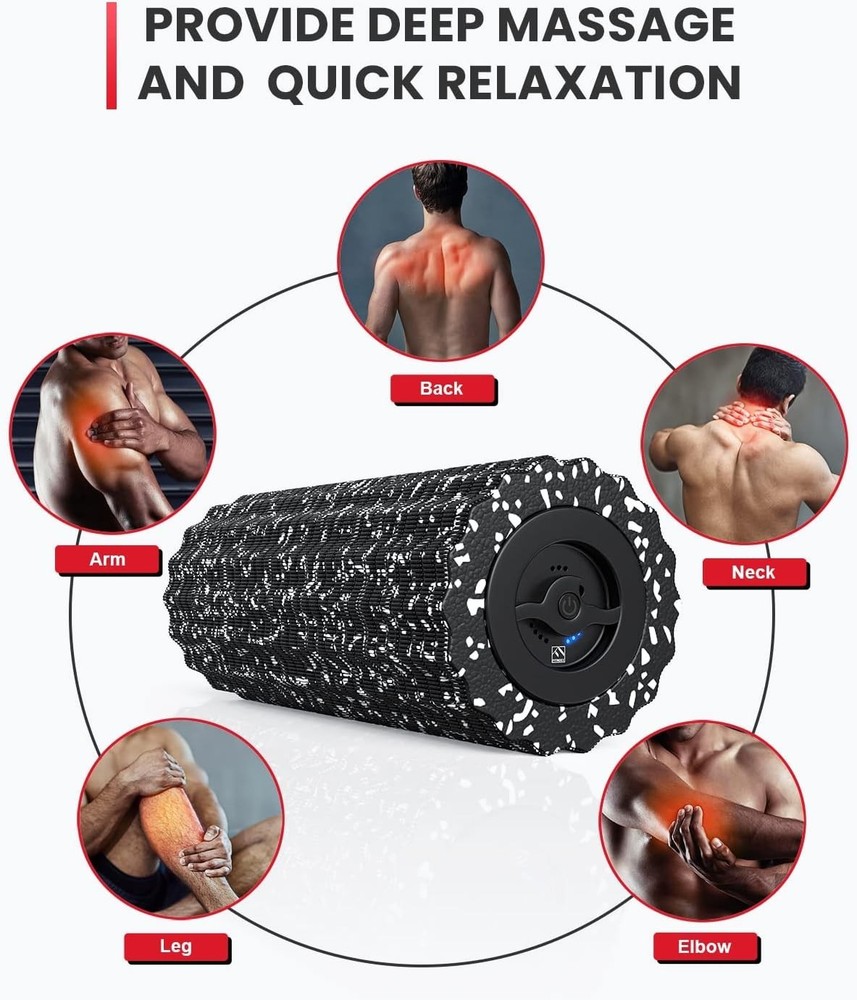 Vibrating Foam Roller for Deep Tissue Massage