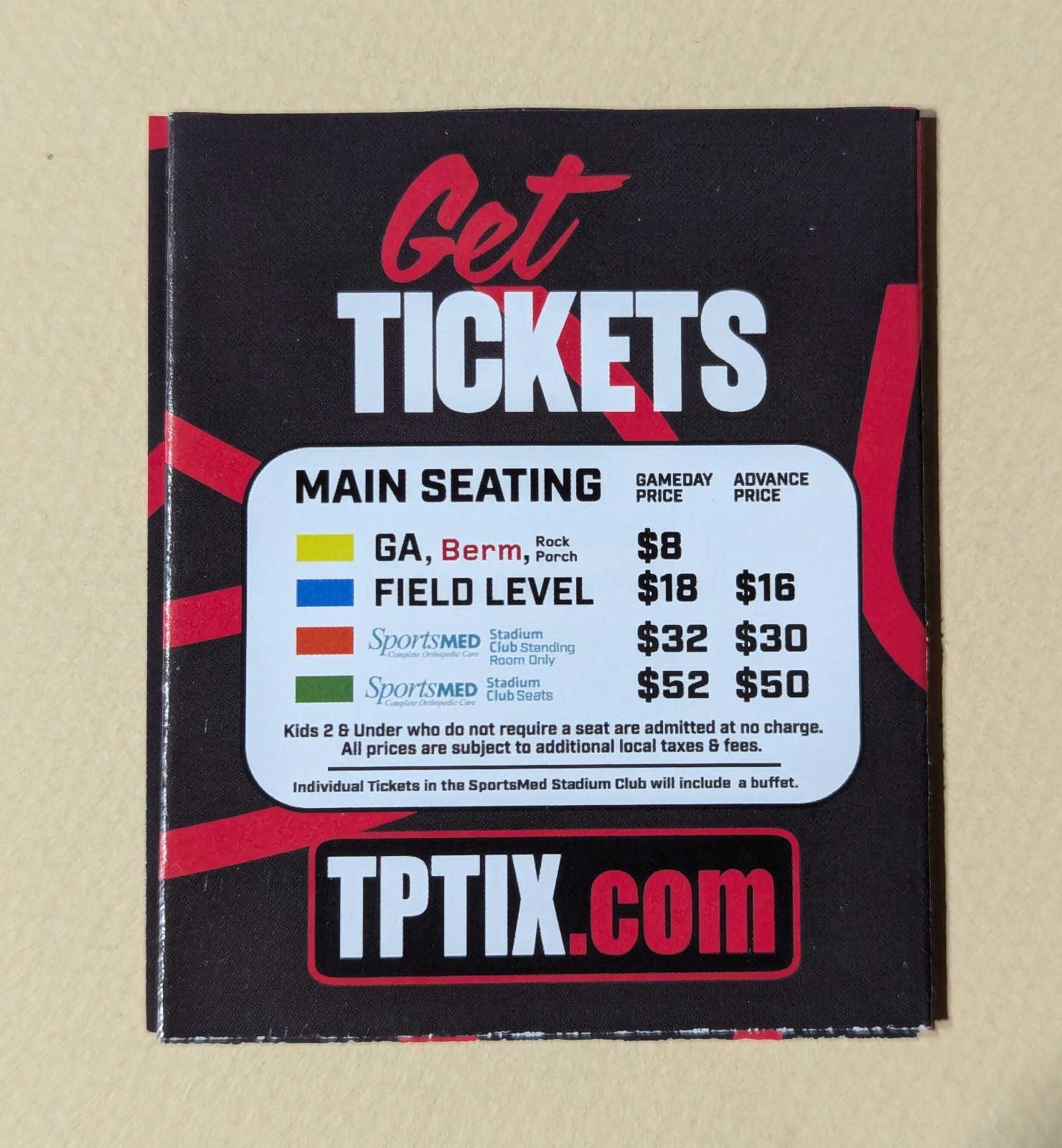 2026 Rocket City Trash Pandas Baseball Pocket Schedule Southern League ⚾️⚾️