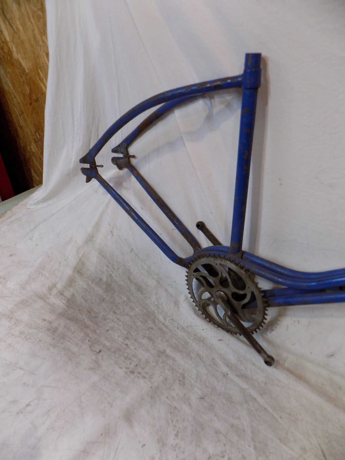 PREWAR CWC HAWTHORNE 4-BAR BICYCLE FRAME FORKS HEADBADGE MONARK 5-BAR 1930S