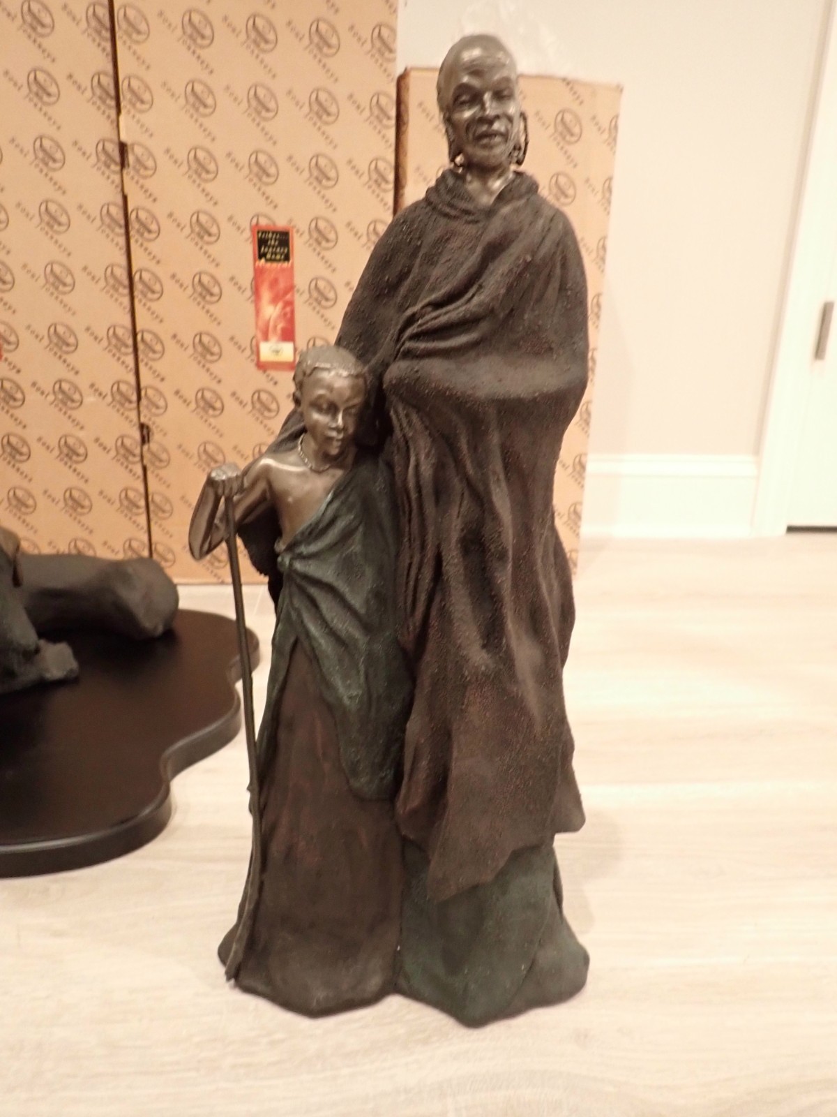 MIB AFRICAN AMERICAN SCULPTURE Soul Journeys - Maasai Sculpture; The Gift # 877