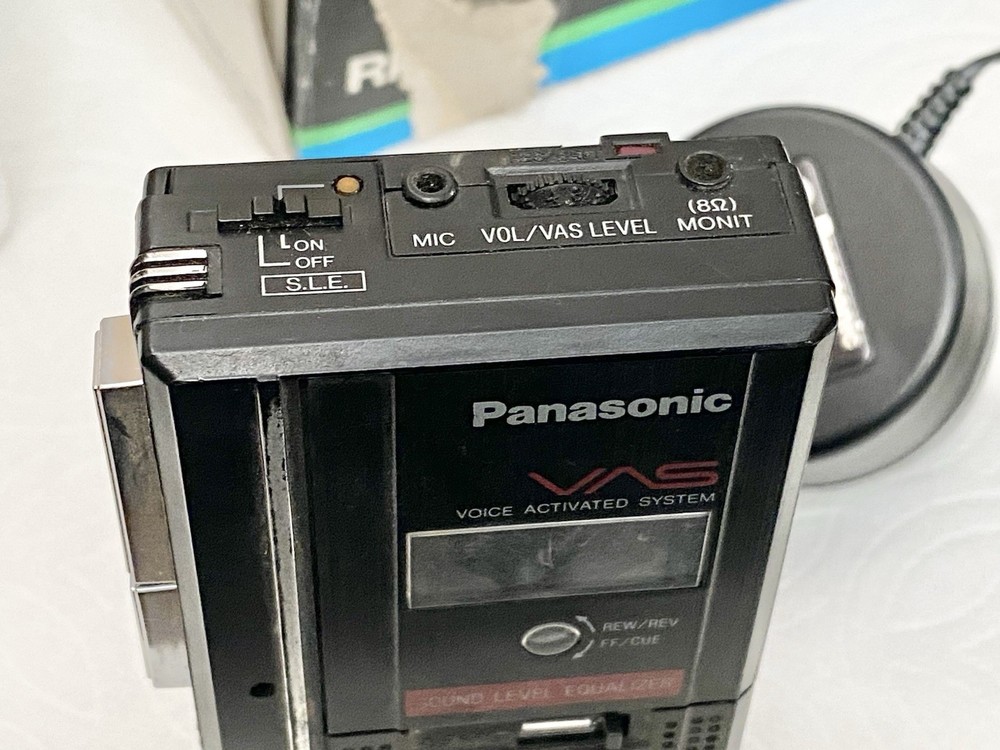 Panasonic RN-190 Microcassette Recorder, AC Adaptor. UNTESTED, Unknown Condition