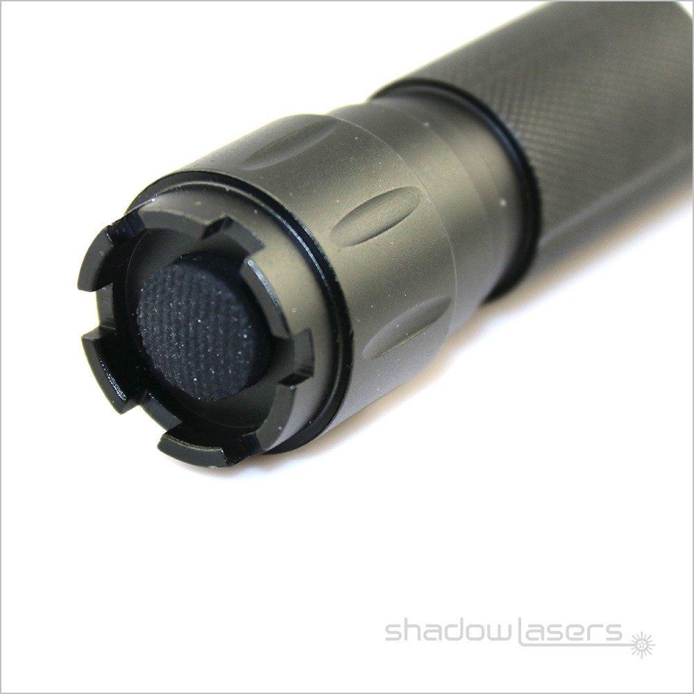 Adjustable Focus Laser Pointer Cyan 488nm Flashlight Visidle Beam Light+GiftCase