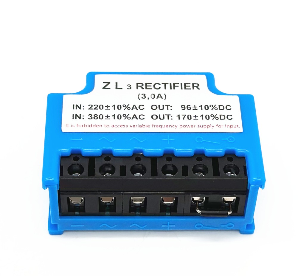 ZL3 380VAC/170VDC 220VAC//96VDC 3A brake rectifier module