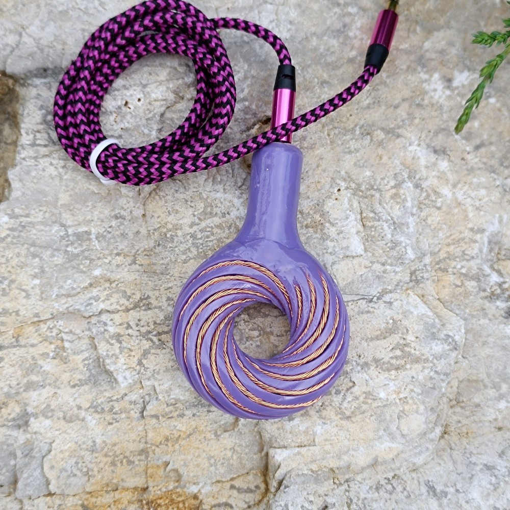 12 Turns Violet Spirals Toroidal Vortex Wave Generator Torsion Fields Generator