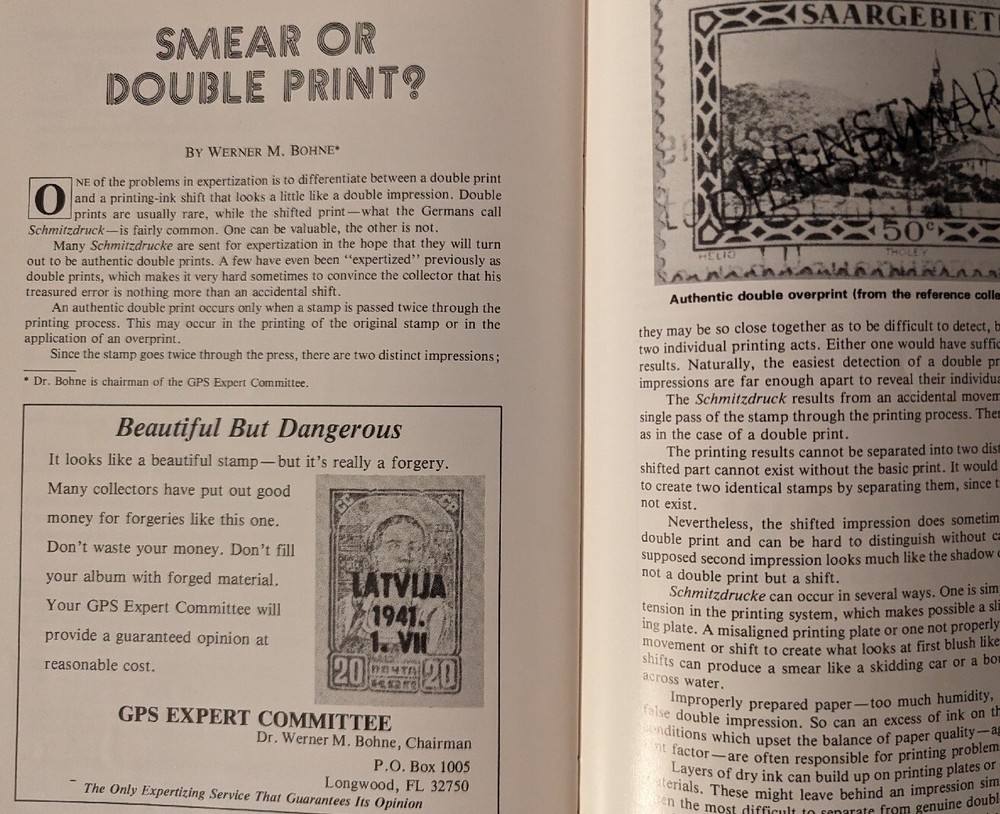 German Postal Specialist May 1985 Rhineland Separatists Smear Or Double Print