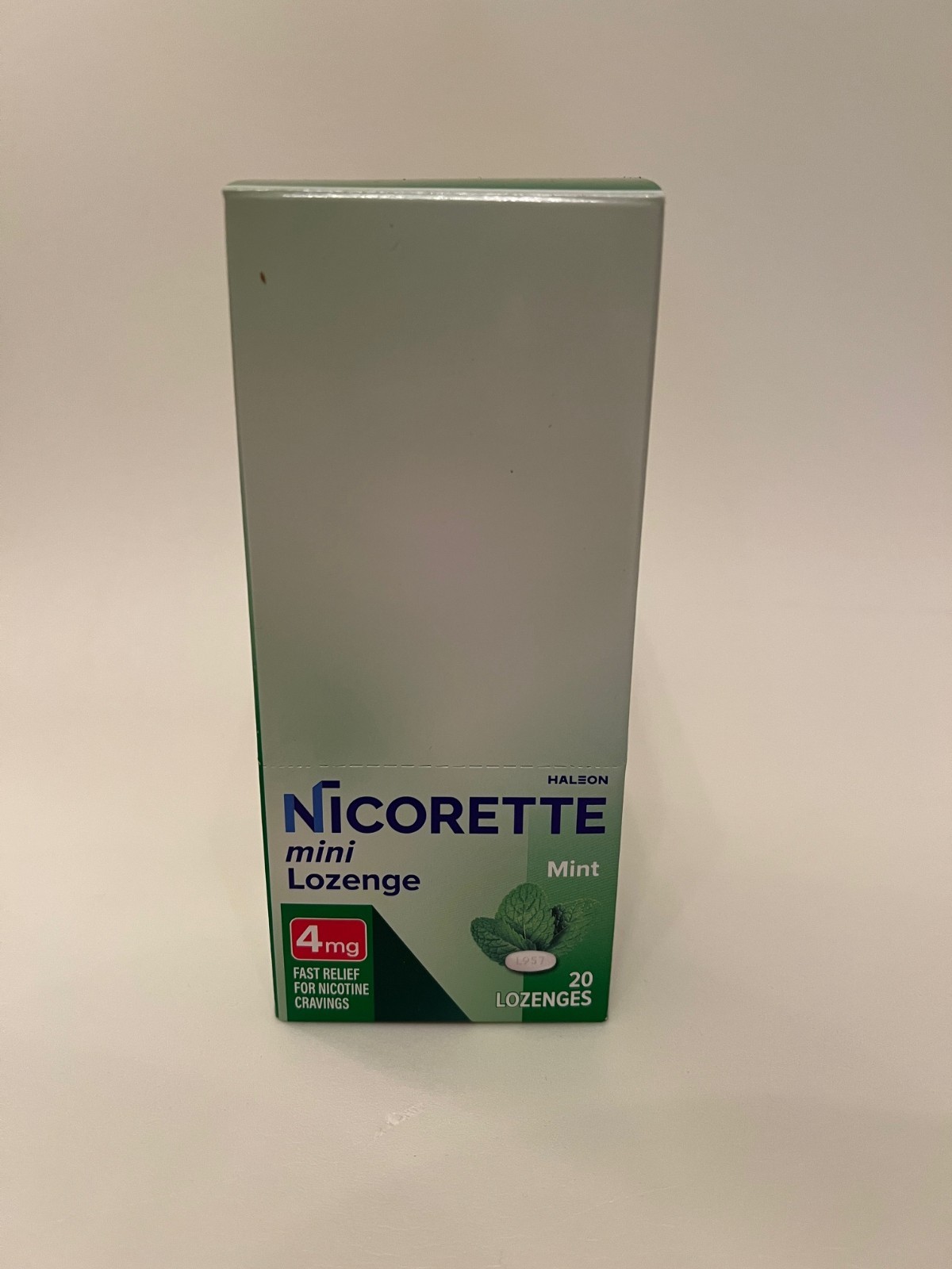 Lot of 3 - Nicorette 4mg Mini Mint Lozenges 20ct Stop Smoking Aid [EXP 09/2026]