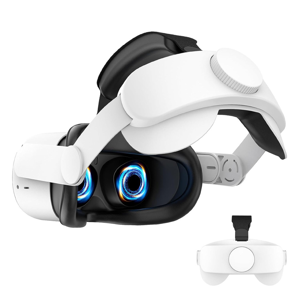 Head Strap for Oculus Quest 2: VR Headset Strap - Adjustable Comfortable Replace