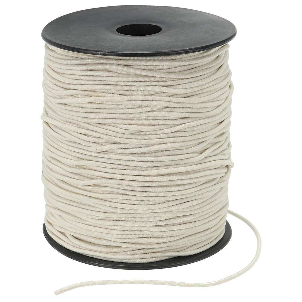 Elastic Cord, 1.5mm Stretchy Elastic String 100 Yards Beige