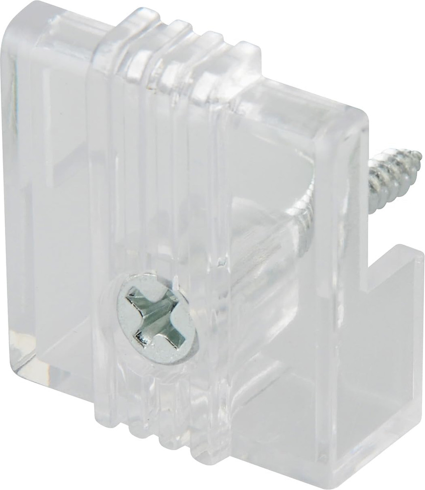 4 Pc Adjustable Mirror Holders 1/4" Plastic Clips 20 lb Hanging Hardware