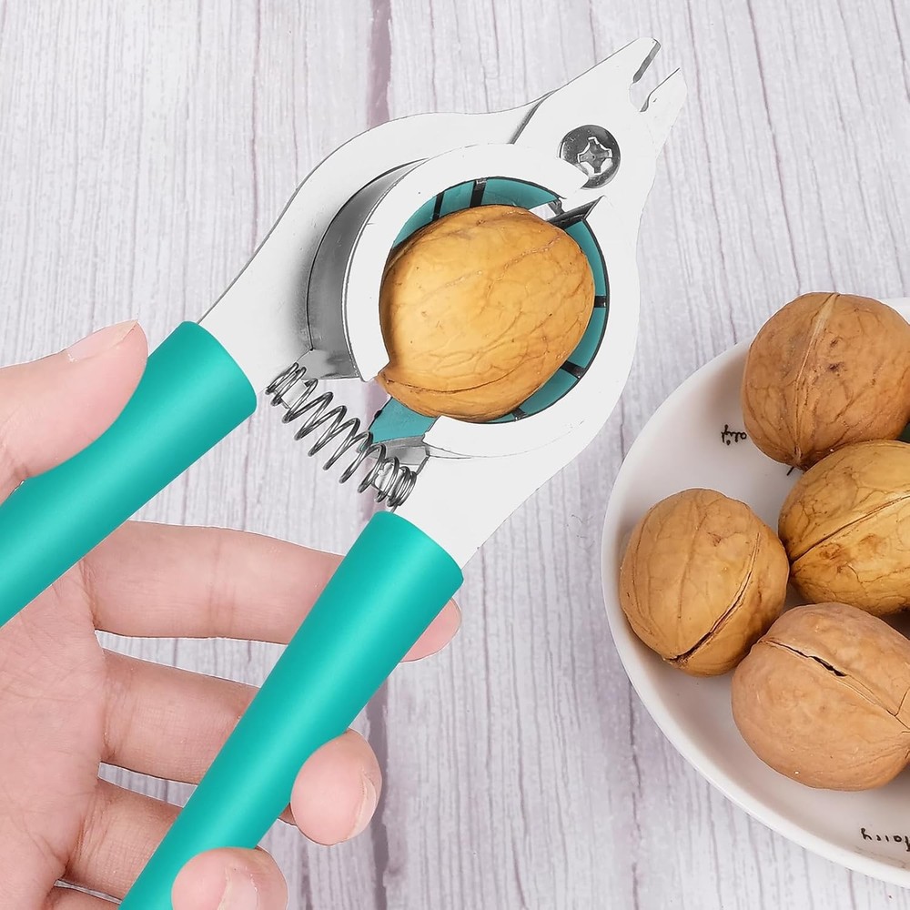 Nut Crackers for All Nuts Heavy Duty Walnut Cracker with Plier for Easy Cracking
