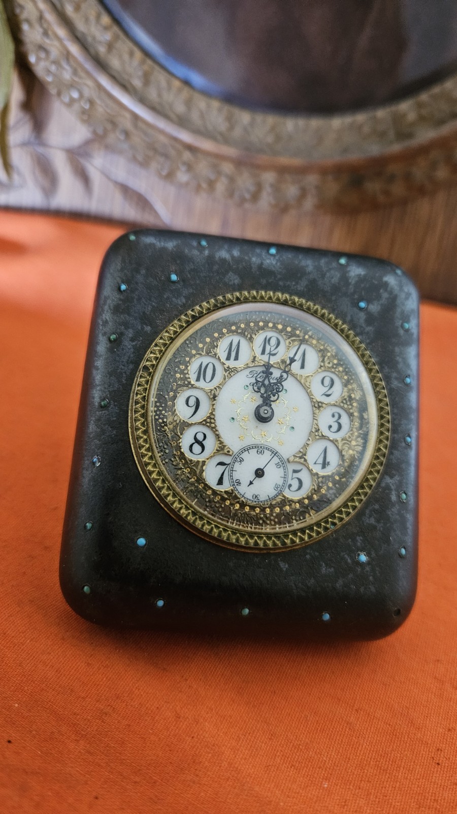 ANTIQUE PLOJOUX  GENEVE Victorian, Swiss Desk Clock Working