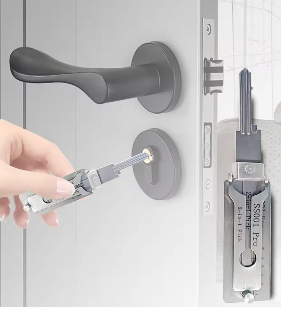 1pcs Stainless Steel Key Decoder SS001 O-ring Pickup Kit Pickup Hand Tool