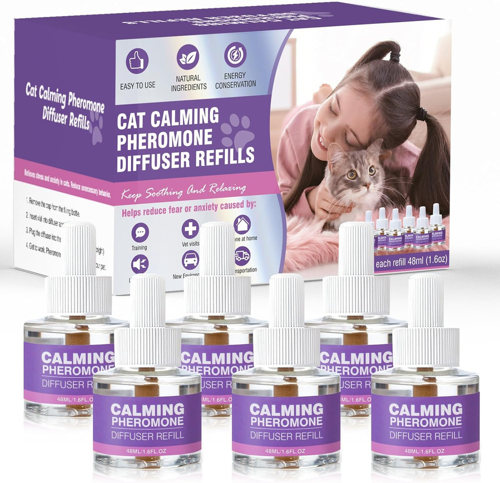 Cat Pheromones Calming Diffuser Refill 6 Pack Multicat Pheromone Diffusers Refil