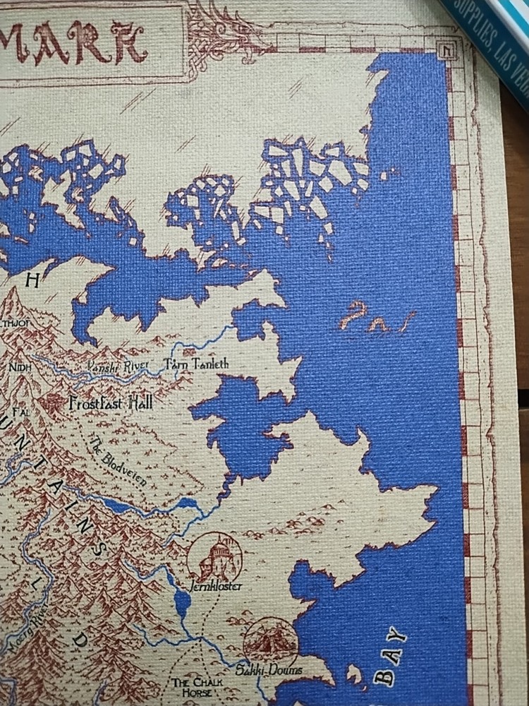 Middarkmark RPG World Map 18" X 12"