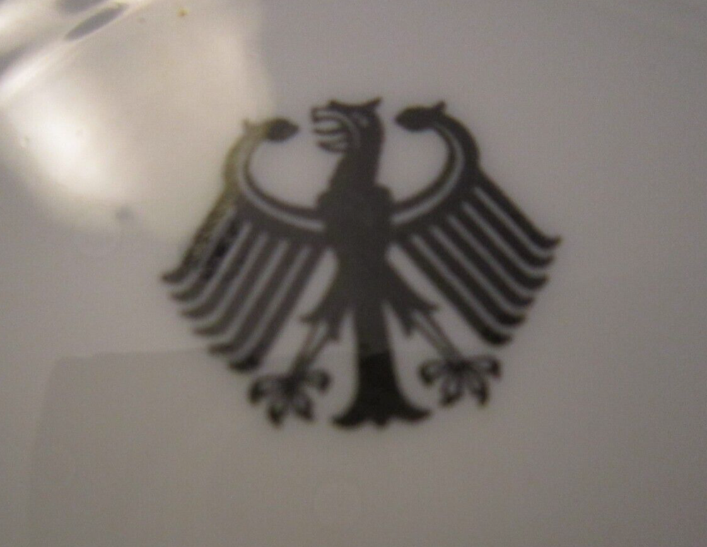 A Vintage 1936 Military Prussian Eagle Marked Serving Bowl