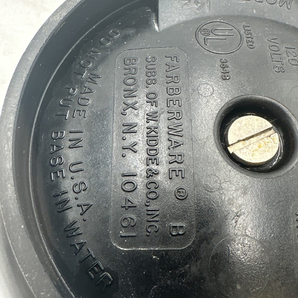 Farberware Electric Coffee Percolator Model 142B Replacement Bottom Cover +Screw